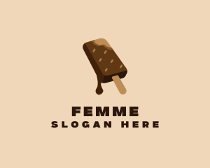 Chocolate Ice Cream  logo design