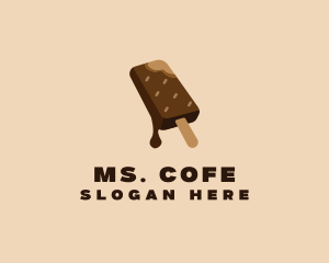 Chocolate Ice Cream  logo design