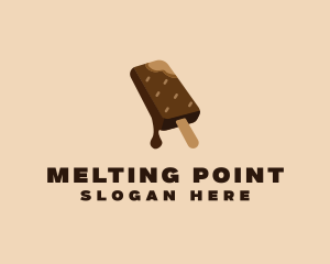 Melting - Chocolate Ice Cream logo design