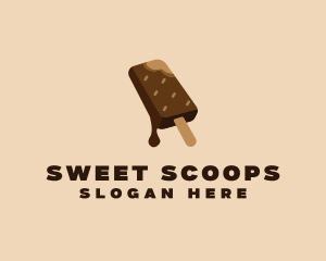 Chocolate Ice Cream  logo design