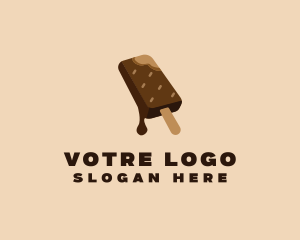Ice Pop - Chocolate Ice Cream logo design