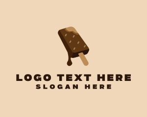 Melting - Chocolate Ice Cream logo design
