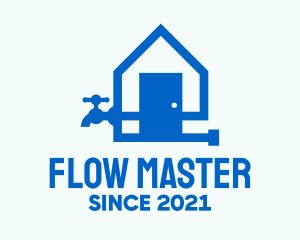 Home Plumbing Faucet  logo design