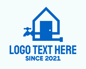 Blue - Home Plumbing Faucet logo design