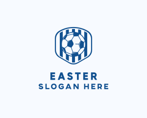 Fc - Blue Soccer Ball logo design