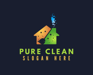 Residential Bubble Cleaning logo design