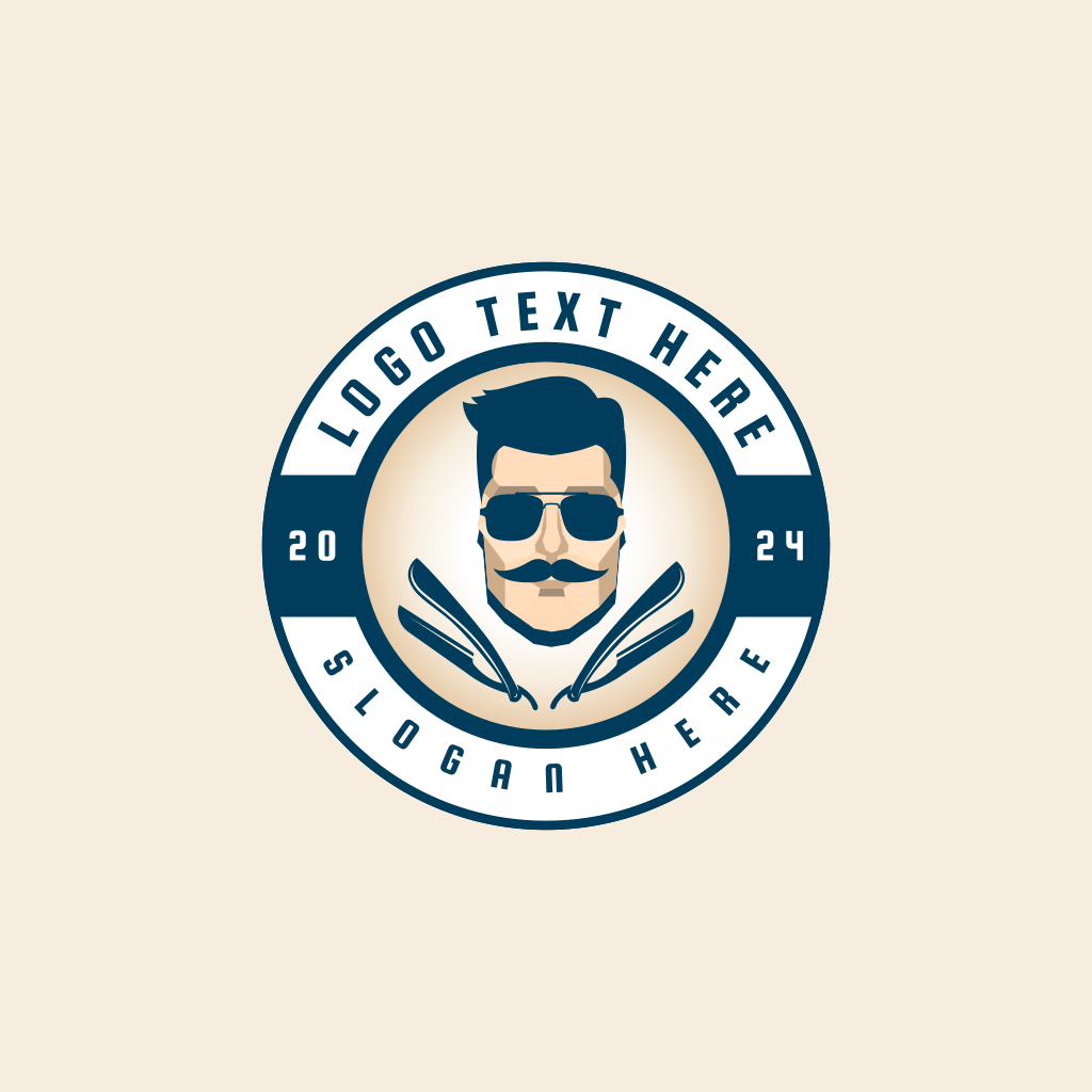 Gentleman Haircut Barbershop Logo | BrandCrowd Logo Maker