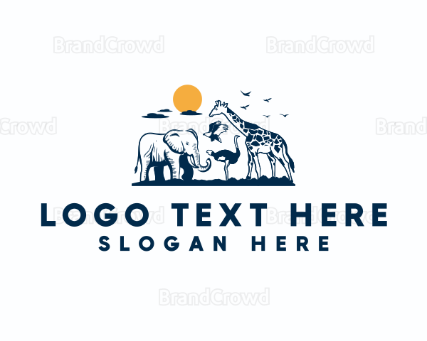 Wildlife Safari Animal Logo