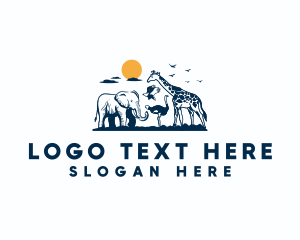 Sahara - Wildlife Safari Animal logo design