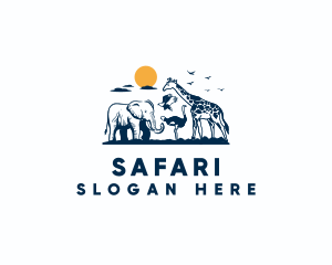 Wildlife Safari Animal logo design