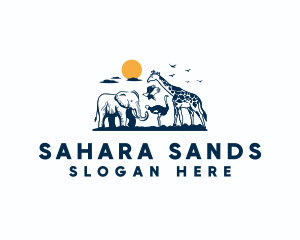Sahara - Wildlife Safari Animal logo design