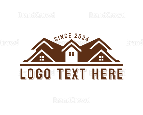 Roofing Property Contractor Logo