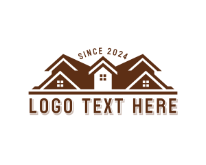 Residence - Roofing Property Contractor logo design