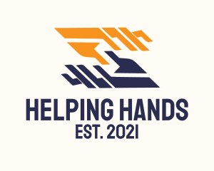 Volunteering - Hands Charity Foundation logo design