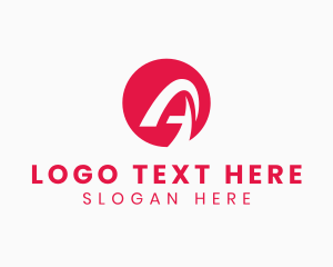 Negative Space - Modern Travel Agency Letter A logo design