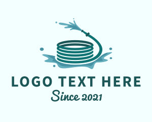 Car Wash - Clean Water Hose logo design