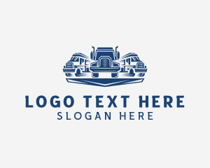 Truck - Trucking Shipping Logistics logo design