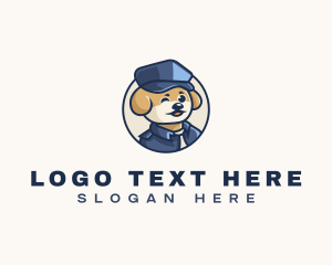 Dog Police Officer logo design