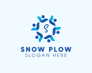 Blizzard Flower Frosting logo design