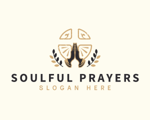 Hand Pray Worship Church logo design