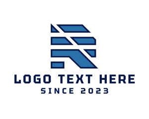 Blue - Modern Generic Letter R Business logo design