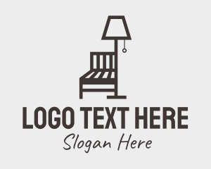 Home - Minimalist Bed Lamp logo design