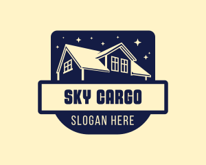 Roof Repair Night Sky logo design