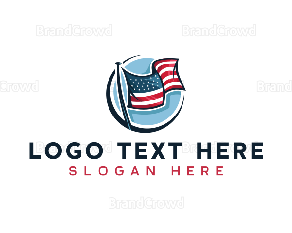 Patriotic Flag America Logo