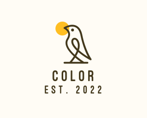 Passerine - Bird Sunset Park logo design