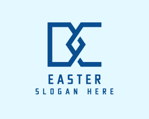 Letter Wg - Simple Outline Letter DC Business logo design
