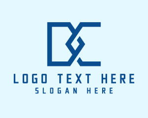 Business - Simple Outline Letter DC Business logo design