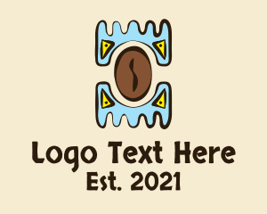 Ethnic - Aztec Coffee Bean logo design