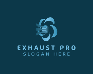 Exhaust - Blower Wind Exhaust logo design