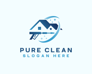 Pressure Wash Clean logo design