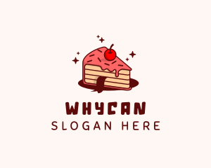  Cherry Cake Slice Logo