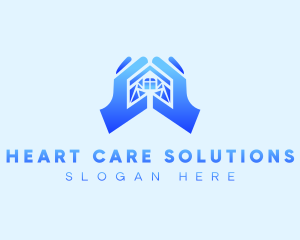 Hand Home Security logo design