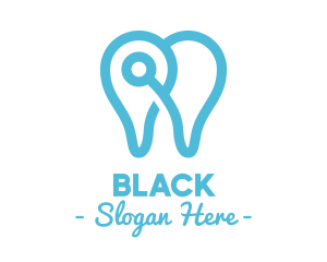 Modern Tooth Outline logo design