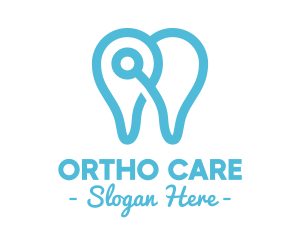 Orthopedic - Modern Tooth Outline logo design