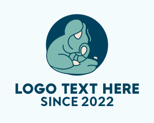 Pregnant - Pediatric Breastfeeding Maternity logo design