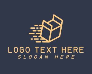 Fast - Delivery Package Box logo design
