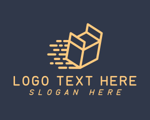 Dash - Delivery Package Box logo design