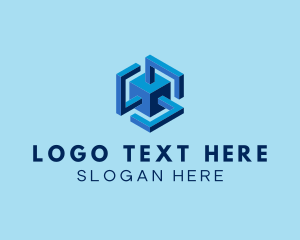 Coding - Square Cube Box logo design