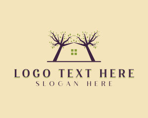 Eco - Tree House Landscaping logo design