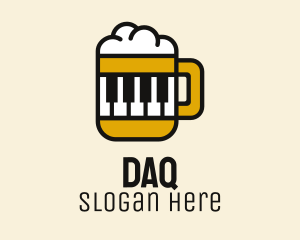 Mug - Beer Piano Music Bar logo design