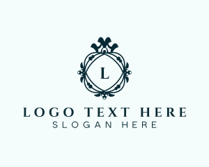 Regal Crown Wreath Logo