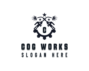 Cog Welding Fabrication logo design