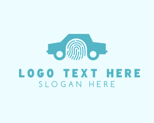 Auto Shop - Car Security Fingerprint logo design