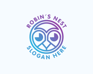 Robin - Owl Chick Aviary logo design