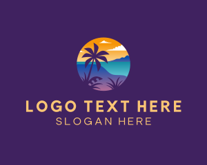 Tourist Destination - Island Beach Resort logo design