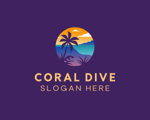 Snorkeling - Island Beach Resort logo design